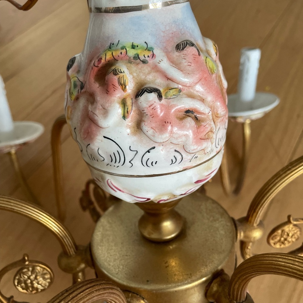 Capodimonte vintage Chandelier